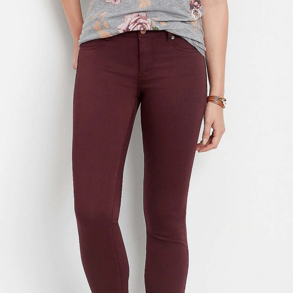 Maurice's deep wine XS jeggings